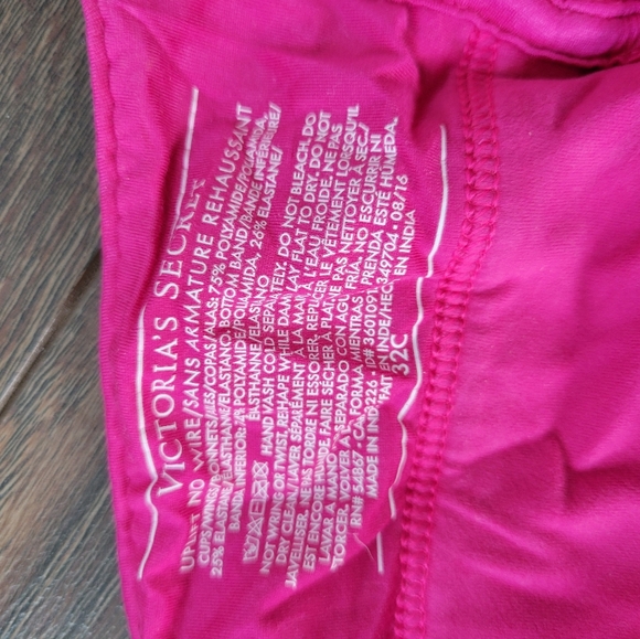 Hot pink Victoria Secret wireless bra - Picture 3 of 3